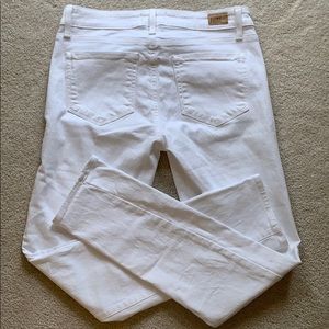 Paige white skinny jeans